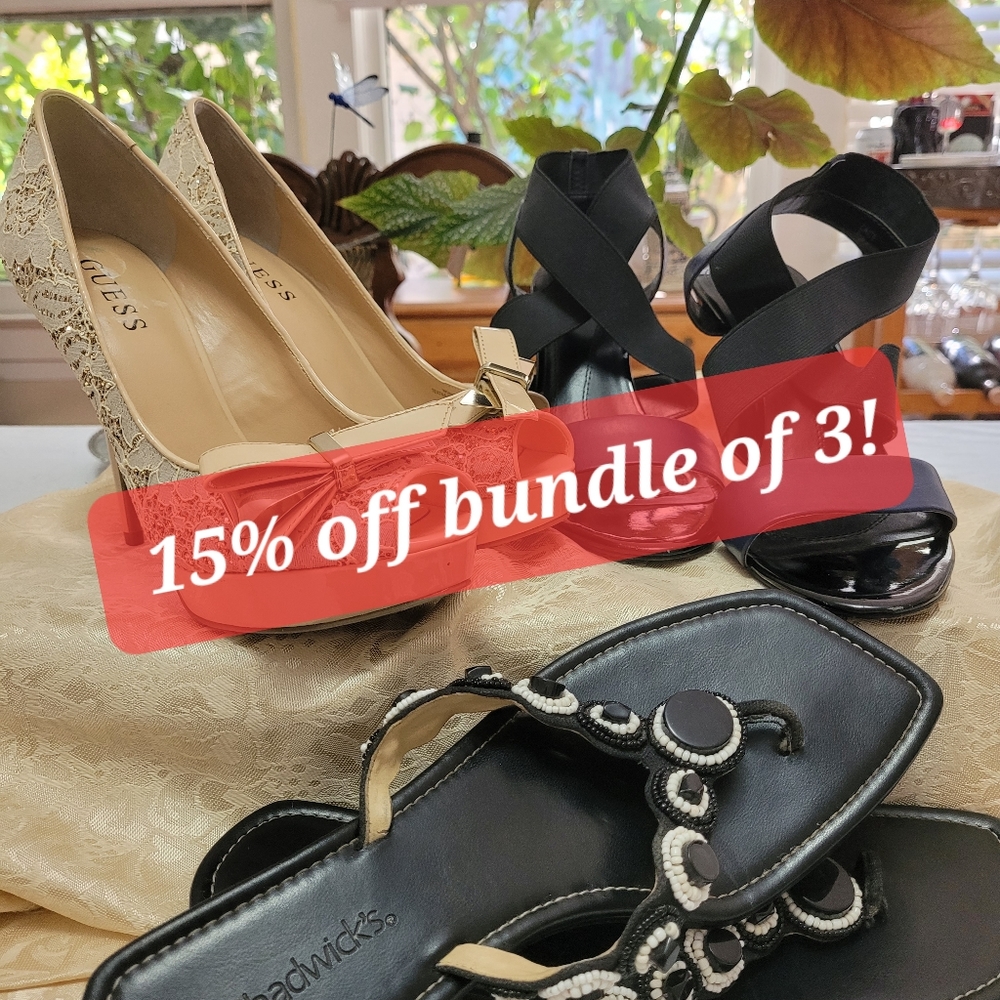 Three or more items receive 15% off